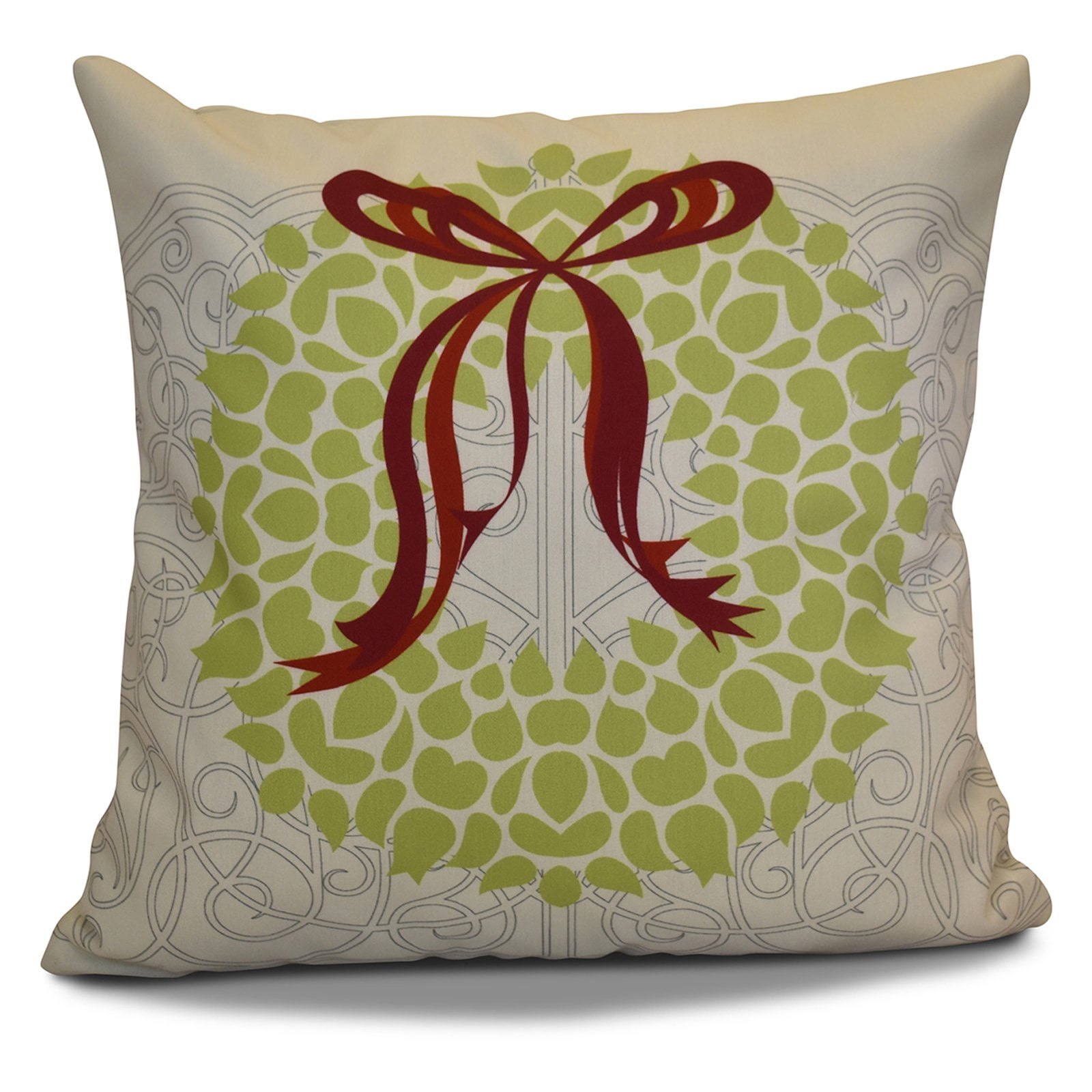E By Design Gate Wreath Decorative Pillow