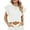White, variant on Cap Sleeve Tank Tops for Women Causal Summer Basic Tee Shirts Loose Fit Crew Neck Fashion Blouses M