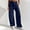 Blue, variant on Women's Casual Mid Waist Cargo Jeans Stretch Wide Leg Denim Pants With Pockets Crop Pants for Women Casual Summer Womens Pants Straight Leg Pants Suit Women Casual Business Casual for Women Pants plus