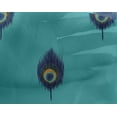 thumbnail image 4 of oneOone Georgette Viscose Fabric Peacock Feather Ikat Decor Fabric Printed BTY 42 Inch Wide, 4 of 4