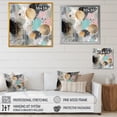 thumbnail image 4 of Designart "Melody of Grey and Gold Pastel Stripes I" Abstract Wall Art - Modern Grey Abstract Modern Shapes Living Room Canvas Art, 4 of 6