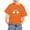 Orange, variant on lulshou Kids T-Shirt Orange Shirt for Kids Unisex Round Neck Cotton Short Sleeve Cotton T-shirt Top Summer Tops Orange