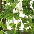 thumbnail image 4 of Guirnalda de plantas de imitación, paquete de 5 enredaderas colgantes falsas para decoración de pared de arco de fondo, 4 of 7