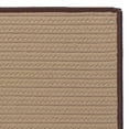 thumbnail image 2 of 10' x 14' Brown and Tan All Purpose Handcrafted Reversible Rectangular Outdoor Area Throw Rug, 2 of 2