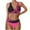 Hot Pink B, variant on Plus Size Swimsuit for Women Cute Halter 2 Piece Bikini Sets for Women Modest Bathing Suit Summer Athletic Swimwear