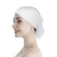 thumbnail image 7 of 3 Pcs Muslim Inner Hijab Caps Women Solid Color Under Hijab Caps Stretchy Breathable Full Cover Undercap Tube Bonnet, 7 of 7