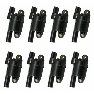Teledu 8-pc Engine Ignition Coil Kit Set Round Style For Cadillac Chevrolet GMC