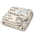 thumbnail image 2 of A Letter To My Daddy Blanket Gifts For Kids Adults - Lightweight Throw Blanket For Bedroom Living Room Decor Soft Fuzzy Fleece Cozy Plush Bed Couch 80"X60", 2 of 7