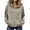 Khaki 0924 hoodies for women, variant on Women's Full Zip up Jacket Plus Size Corduroy Hoodies Trendy Loose Fit Hooded Sweatshirts Outwear with Pocket Pink XL