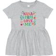 thumbnail image 3 of Inktastic Nana and Papa Love Me Girls Baby Dress, 3 of 5