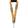 thumbnail image 3 of Star Wars Lanyard, Star Wars Clone Wars Ahsoka Tano Bounding Blues Orange, Elastic, 3 of 4