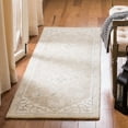 thumbnail image 2 of SAFAVIEH Micro-Loop Emilija Oriental Runner Rug, Light Grey/Ivory, 2'3" x 9', 2 of 7