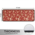 thumbnail image 5 of Kitchen Rugs Sets Of 2,Red Christmas Gingerbread and Mitten Pattern Anti Fatigue Kitchen Mat Rugs Non Slip Washable,Decorative Kitchen Floor Mats for Kitchen,Sink,Laundry,17"x47"+17"x47", 5 of 5
