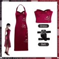 thumbnail image 3 of Disfraz de fantasía de Ada Wong Evil de Resident 4 Remake para mujer adulta, disfraz, peluca, cinturón, traje de carnaval de Halloween, 3 of 5