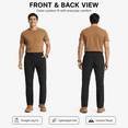 thumbnail image 2 of YAPPO Men's Lightweight Hiking Pants, Quick-Dry 4-Way Stretch Water-Resistant Outdoor Work Pants with 4 Pockets, 2 of 10