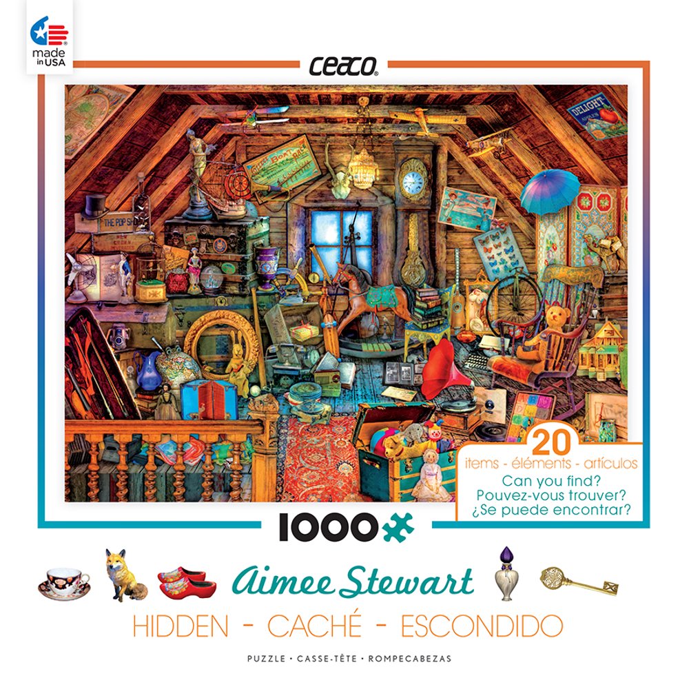 Ceaco 1000 Piece Jigsaw Puzzle Aimee Stewart Hidden In the Attic