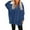 Blue, variant on Womens Casual Loose Zipper Solid Color Long Sleeve Hoodies Sweatshirts Cute Hoodies Sweatshirt for Women Hoodies Womens Winter Hoodie Snap Button Pullover Hoodie Womens Sweatshirts Thin Zip up Womens
