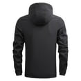thumbnail image 3 of Vedolay Men's and Big Men's Draped Open Front Cropped Cardigan Long Sleeve Outwear Clothes Black,3XL, 3 of 4