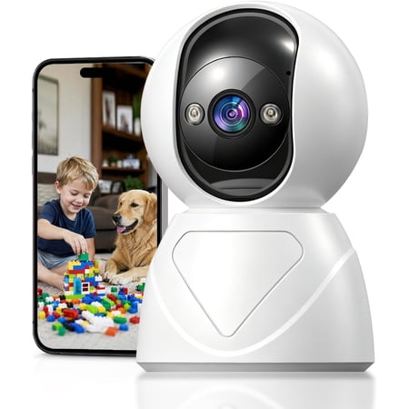 2K Indoor Security Camera 5GHz Baby Monitor for Home Pan Tilt