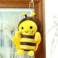thumbnail image 1 of Lindo colgante de peluche de abeja pequeña amarilla, regalos navideños para niños, muñecos pequeños de peluche, 1 of 6