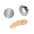 thumbnail image 3 of Lipstore 54 mm Coffee Filter Basket Stainless Steel Kitchen Tools Round Paper Filters Set A, 3 of 8