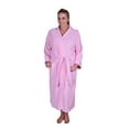 thumbnail image 1 of Puffy Cotton Adult Unisex Kimono Bath Robe Natural Soft Cotton - Light Pink, 1 of 6