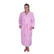 Puffy Cotton Adult Unisex Kimono Bath Robe Natural Soft Cotton - Light Pink