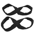 thumbnail image 4 of Figure 8 Lifting Straps, Polyester Cotton Black Antislip Lifting Wrist Straps  for Home, 4 of 7