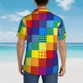 thumbnail image 5 of Romania Flag Mens Hawaiian Shirt Short Sleeve Casual Button Up Tropical Summer Beach Shirt, 5 of 9