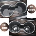 thumbnail image 3 of Juego de 4 posavasos negros, accesorios de coche brillantes de 7 cm de diámetro para portavasos de coche, hermosos accesorios de coche para mujeres, cumpleaños, fiesta, regalo ER, 3 of 5