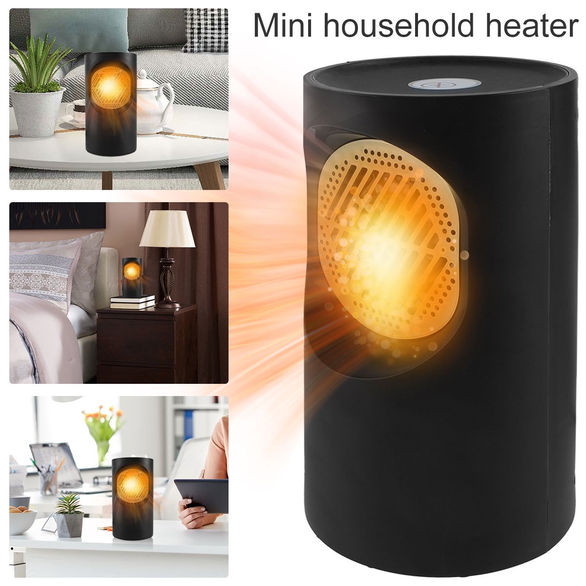 AoHao US Plug Space Heater 300-400W Electric Heaters Fast Heating Overheat  Protection Ceramic Fan Heater Portable Small Heater Safe Quiet Hot Fan Air  Heater - Walmart.com
