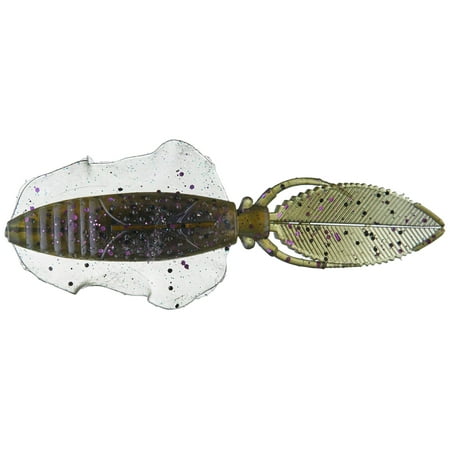 Chasebaits Flip Flop 4 1/4 inch Soft Plastic Creature Bait (Green Pumpkin Candy)