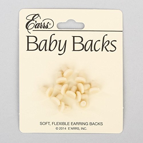 "Baby Backs" Replacement Earring Backs, Soft Rubber Backs (6 Pair Pack