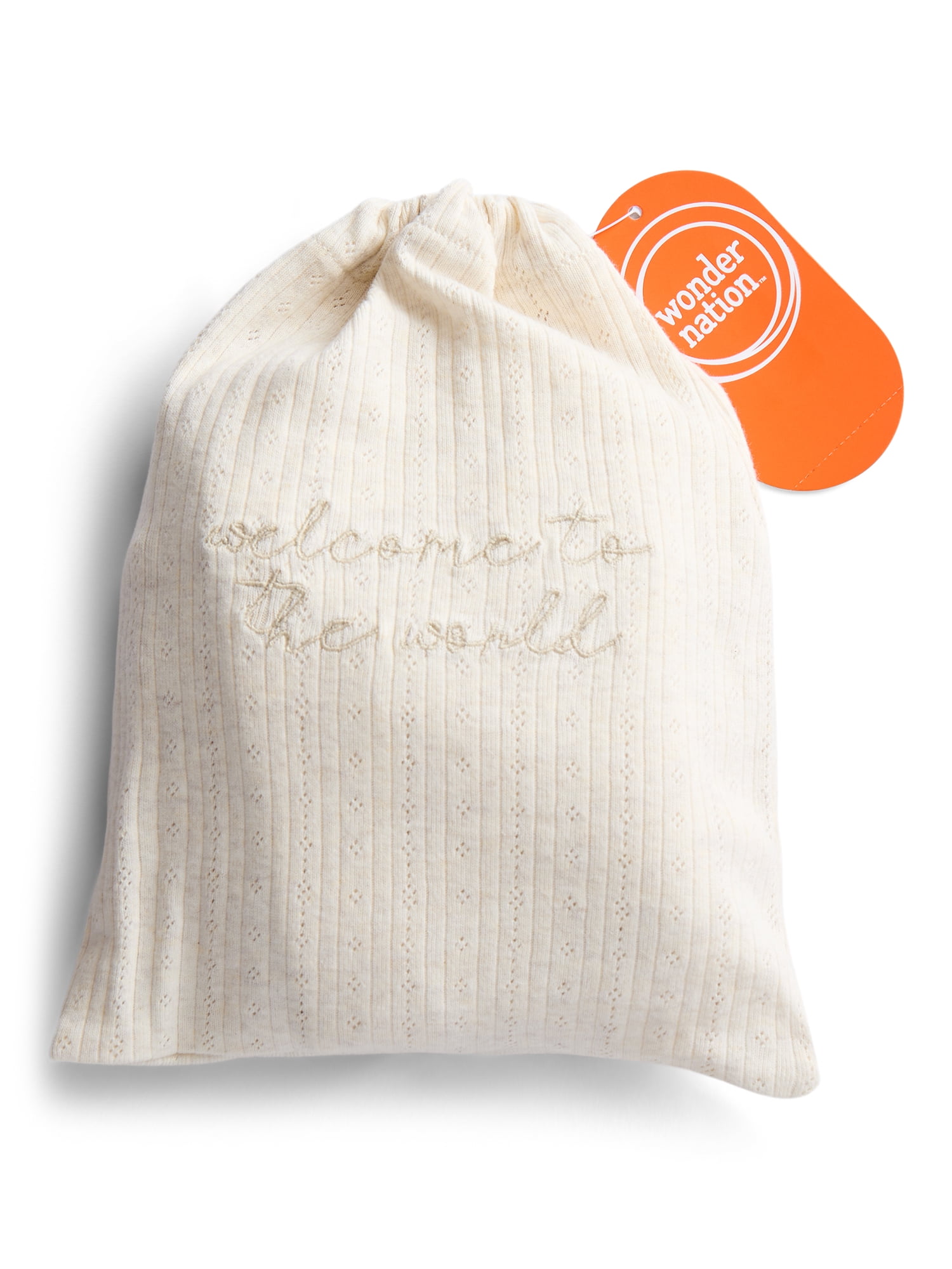 Wonder Nation Organic Cotton Baby 4-Piece Take Me Home Layette Gift Set, Sizes Preemie-9 Months