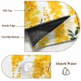 thumbnail image 5 of Yellow Floral Area Rugs 3x5 ft Watercolor Gold Flowers Leaf Washable Rug Non Slip Indoor Carpet Absorbent Floor Mat for Living Room Bedroom Dining Room, 5 of 9