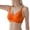 Orange, variant on Xijirk Tank Tops Seamless V Neck Jelly Bra Comfortable Supportive Wireless Bralette for Everyday Wear Camisole Tops for Women,Black,L