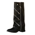 thumbnail image 2 of Nmnitkp Fall Boots for Women - Fashionable Casual Versatile British Style, Spicy Girl Knee-High Boots with Pointed Zipper Decoration Boots Black,38, 2 of 9
