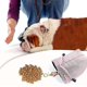 thumbnail image 4 of Bolsa portátil para refrigerios para entrenamiento de perros, bolsa con cierre de cordón y hebilla con gancho para la cintura, color morado, 4 of 5