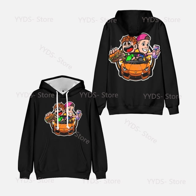 Nueva sudadera con capucha Burgerpommes icrimax para adolescentes, sudaderas con capucha Kawaii de color degradado, sudaderas de juego de Anime, Tops de moda, ropa fresca para niños