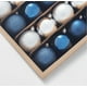 thumbnail image 2 of Set 50 Esferas Adornos Navideños Arbol Navidad Plastico Azul Plata Plateadas, 2 of 4