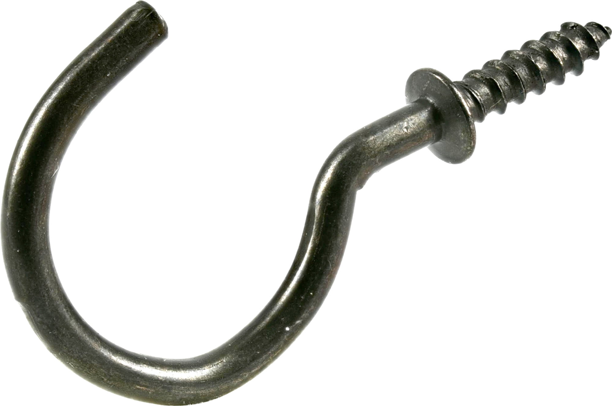 Hillman 536188 Cup Hooks, Cup Hangers, Antique Brass Finish (1-1/4") 3 Pack