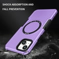 thumbnail image 3 of Allytech Magnetic Designed for iPhone 13 Case, Compatible with Magsafe Slim Thin PC & TPU Hybrid Protective Case for Apple iPhone 13 5G 6.1", Purple, 3 of 10