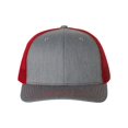 thumbnail image 1 of Adjustable Snapback Trucker Cap, Adjustable, Heather GreyRed, 1 of 4