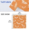 thumbnail image 5 of 6 Pack 20'' x20" Satin Table Napkins Dinner Napkins for wedding Party Decoration events Orange and White Bats, 5 of 6