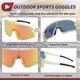 thumbnail image 5 of 1 juego de gafas de motocicleta PC Tri-Acetato de Celulosa UV400 gafas de sol para deportes al aire libre para motocross, bicicleta de tierra, ATV, lente roja, marco verde claro y negro, 5 of 6