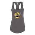 thumbnail image 3 of Softball Mom Animal Print Girl Sports Ladies Racerback Tank Top, Dark Grey, Large, 3 of 5