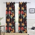thumbnail image 6 of Curtains Blackout for Bedroom & Living Room 84 inches Gentle Butterflies Curtains for Sliding Glass Door Window Treatment Thermal Insulated, 1 Panel, 6 of 7