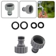 thumbnail image 2 of 3/4 Inch Hose Connection Adapter Female Thread Faucet Connector for Garden Irrigation System (2 Pack), 2 of 8