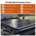 thumbnail image 7 of 5.5FT Hard Tri-Fold Bed Cover Tonneau Cover fit for 2022-2023 2024 Toyota Tundra, 7 of 7