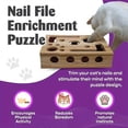 thumbnail image 2 of Cat Nail File Enrichment Box, 2026 Upgrade Cat Scratch Puzzle Enrichment Box, Nail File Stress Free Alternative to Clippers and Grinders, Puzzle Enrichment Scratcher for Indoor Cats Scratching (Box), 2 of 9
